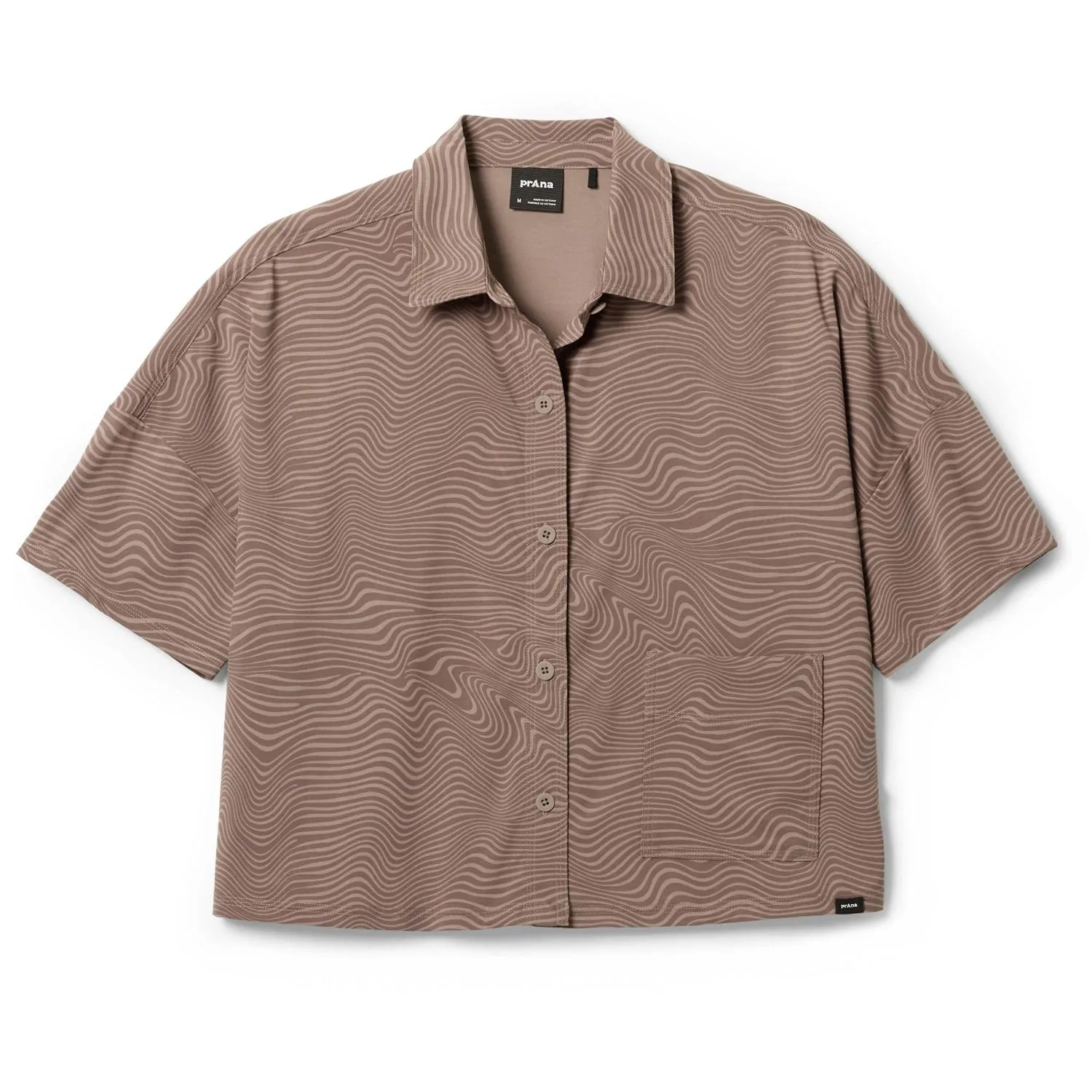 

Рубашка на пуговицах Railay - для женщин prAna, Carob Wavee