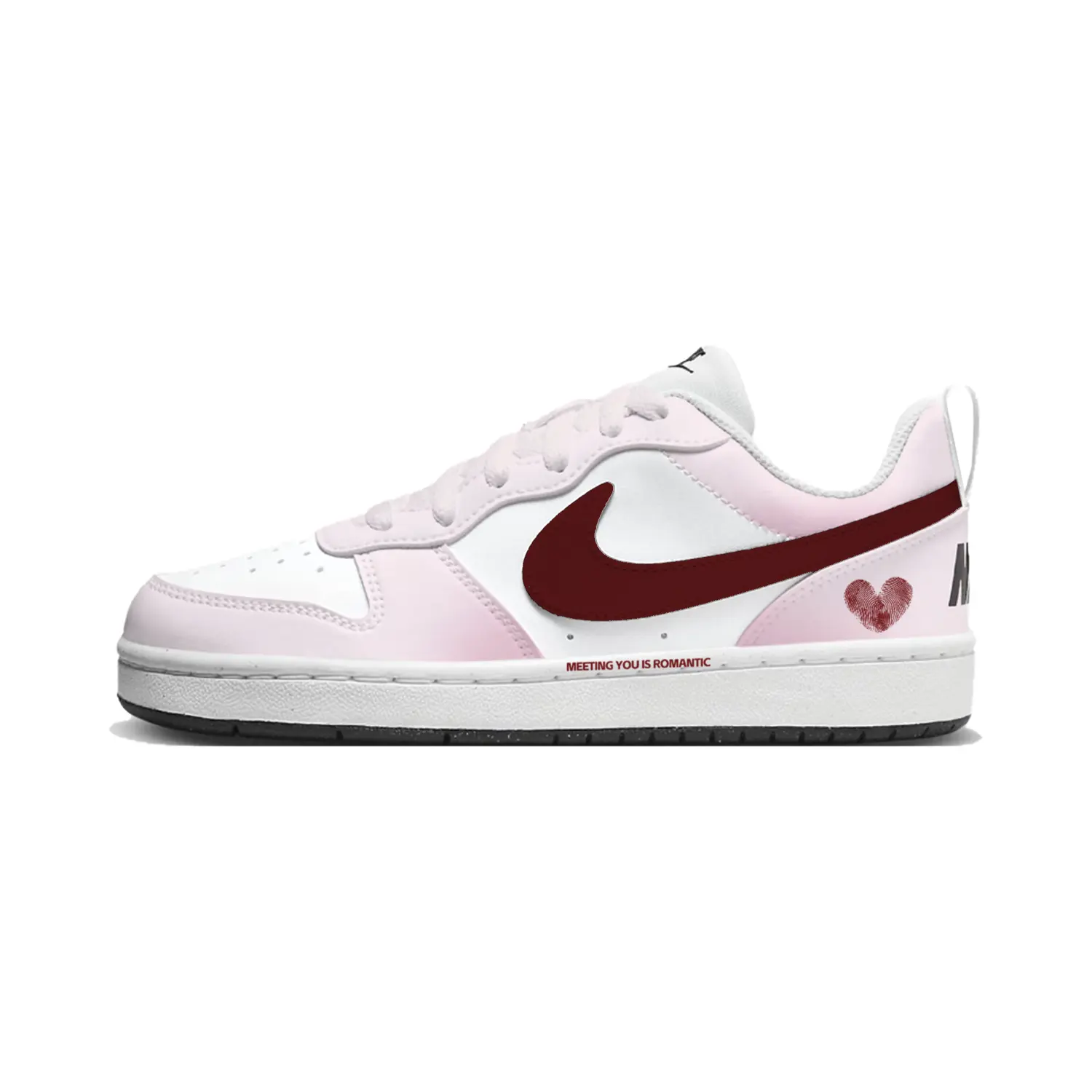 

Nike Court Borough устойчивые к истиранию детские скейтерские кроссовки low top White