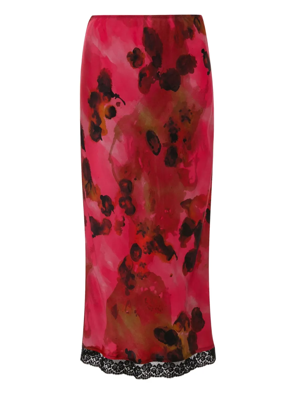 

Юбка миди с кружевом VICTORIA BECKHAM, розовый