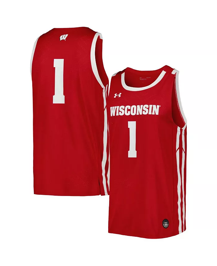 

Мужская баскетбольная майка-реплика Wisconsin Badgers Under Armour, красный