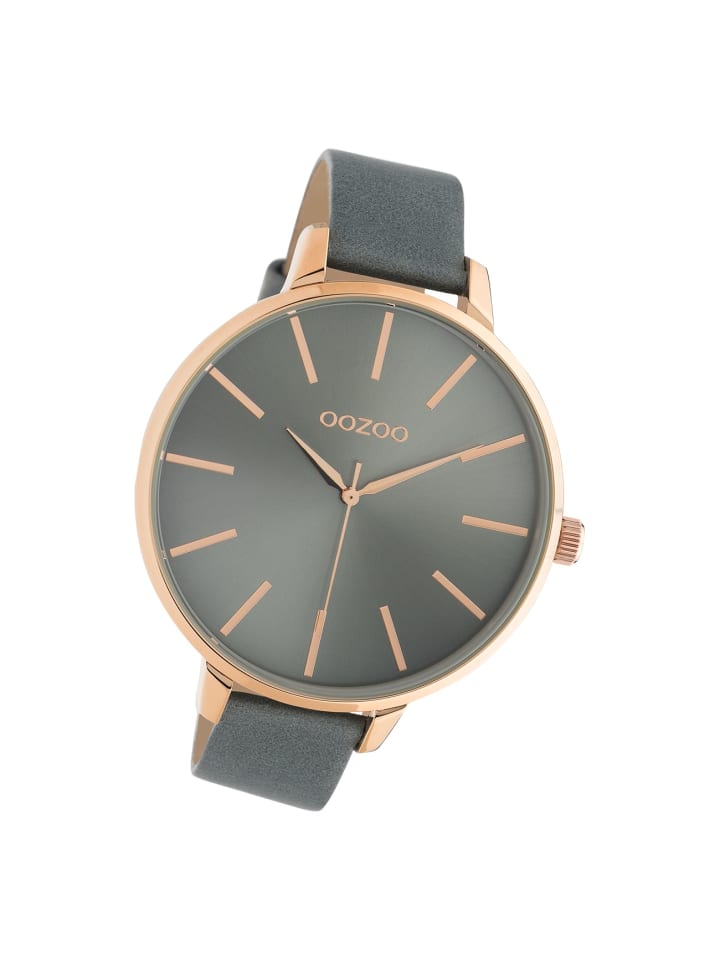 

Аналоговые наручные часы Oozoo Timepieces, сине-серые, очень большие (примерно 48 мм)