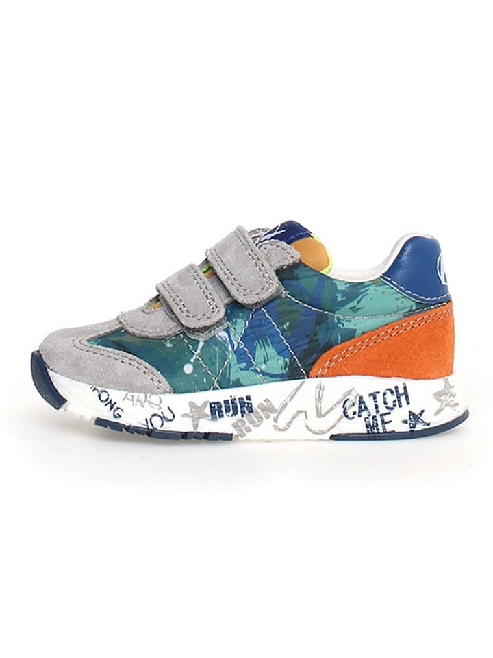 

Кроссовки на шнуровке Naturino Leder-Sneakers Jesko 2, цвет Grau/Blau