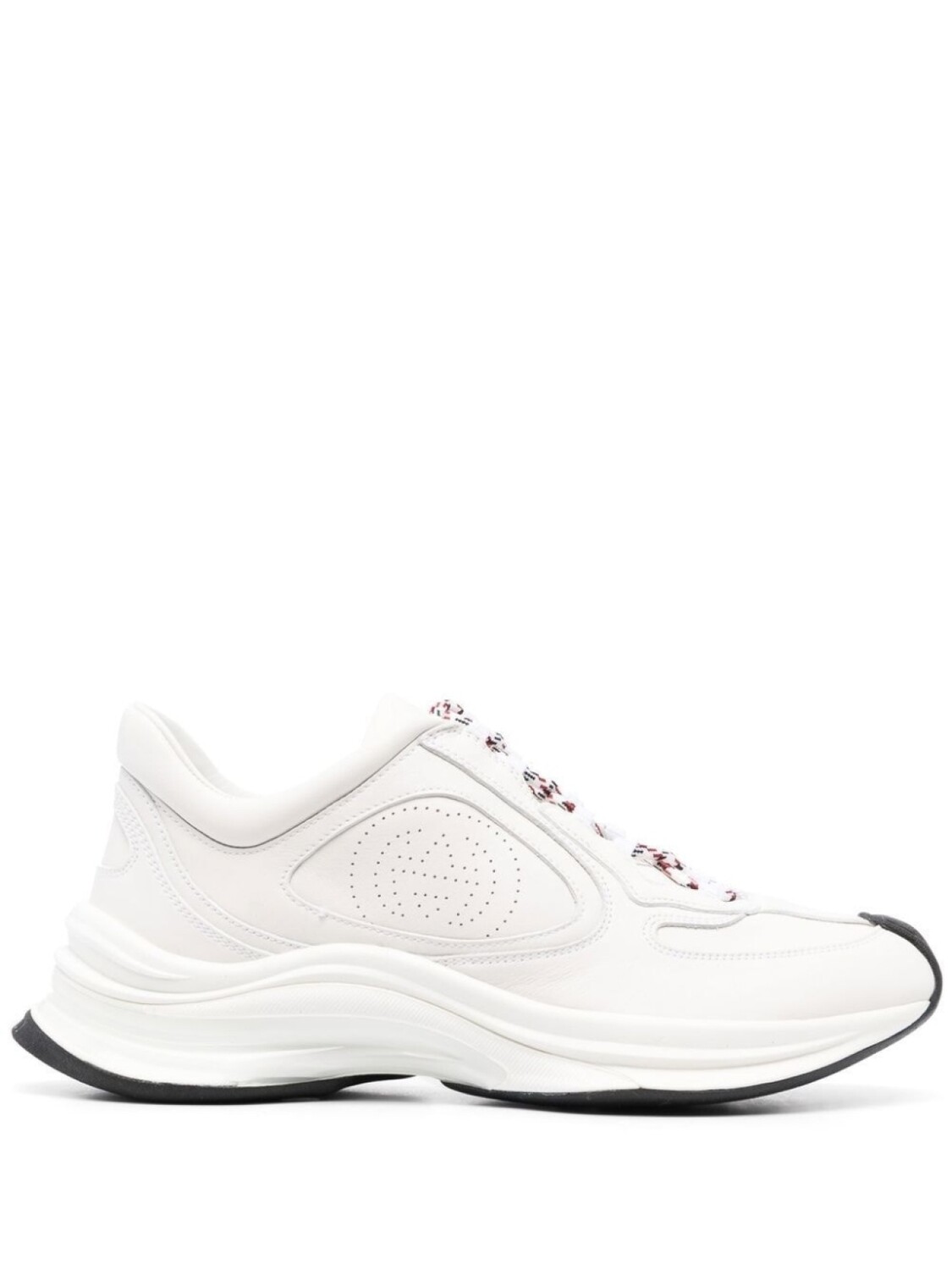 

Кроссовки Gucci with Perforated Logo, белый/мультиколор