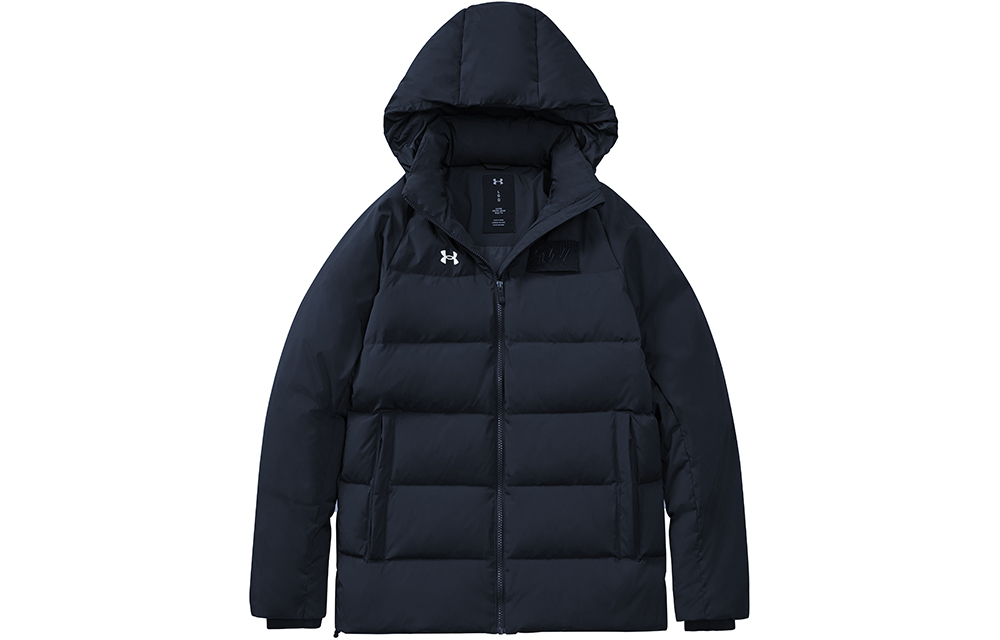 

Куртка пуховая зимняя унисекс черная Under Armour, черный [Бесплатный шарф]
