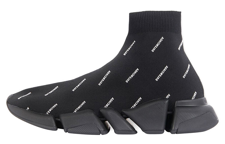 

Кроссовки женские Balenciaga Speed Trainer 2.0 All Over Logo, черный