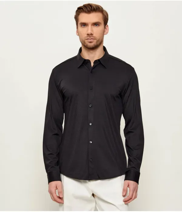 Рубашка P-ROAN-KF-261 slim fit Boss, черный — фото 3