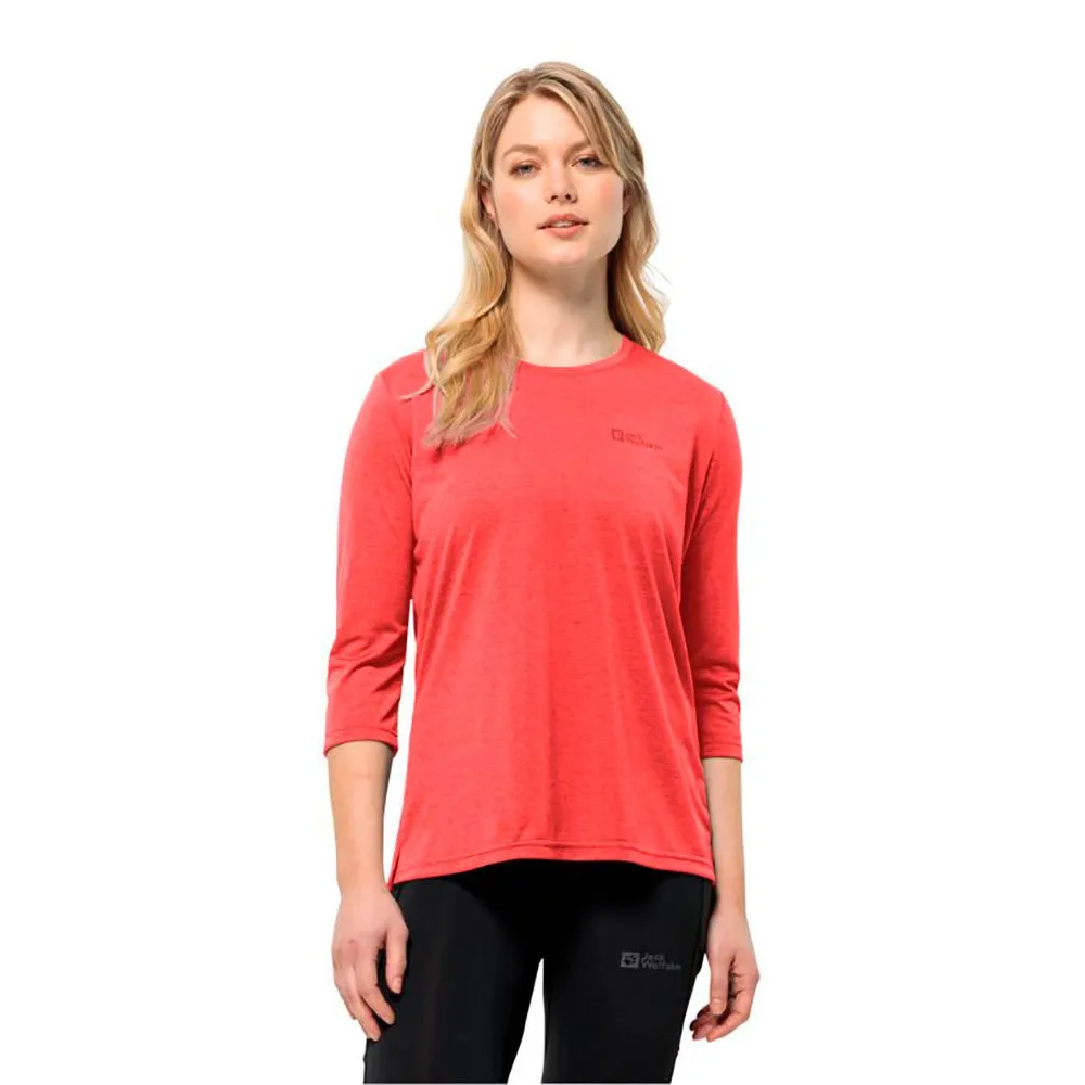 

Футболка Jack Wolfskin Crosstrail 3/4 sleeve, красный