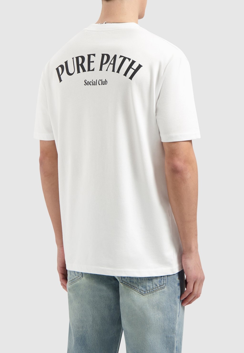 

Футболка с принтом CREWNECK Pure Path, белый