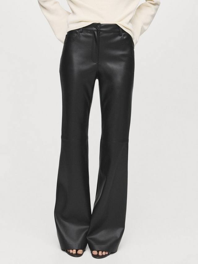 

Укороченные расклешённые брюки Connie Mango, Black