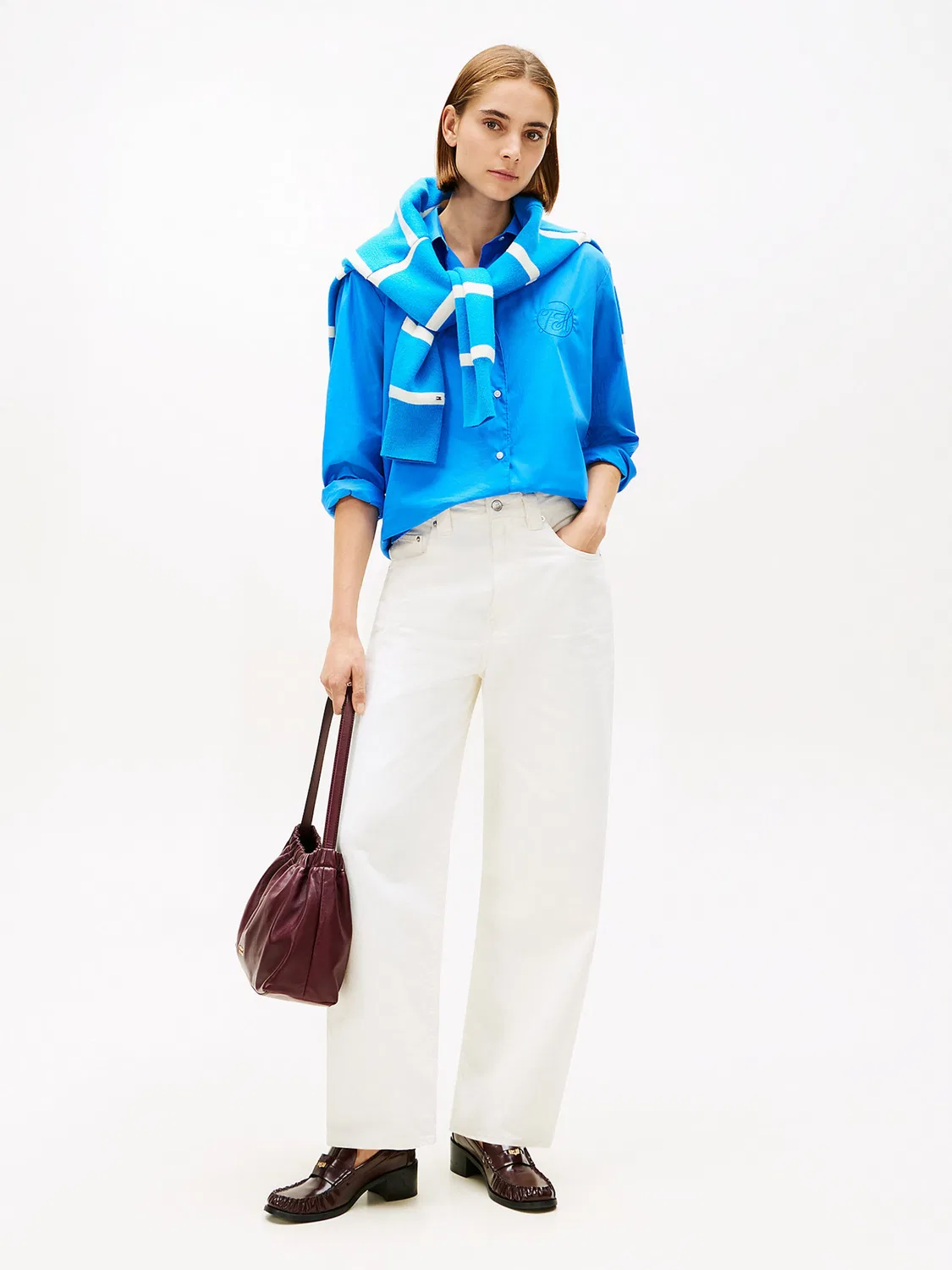 Блузка Tommy Hilfiger, Sky Blue — фото 4