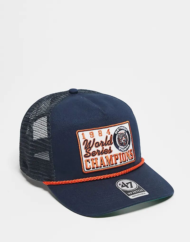 

Кепка дальнобойщика с нашивкой 47 Brand World Series в темно-синем цвете