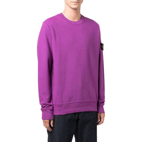 Куртка badge logo crewneck sweatshirt 'magenta' Stone Island, фиолетовый — фото 3