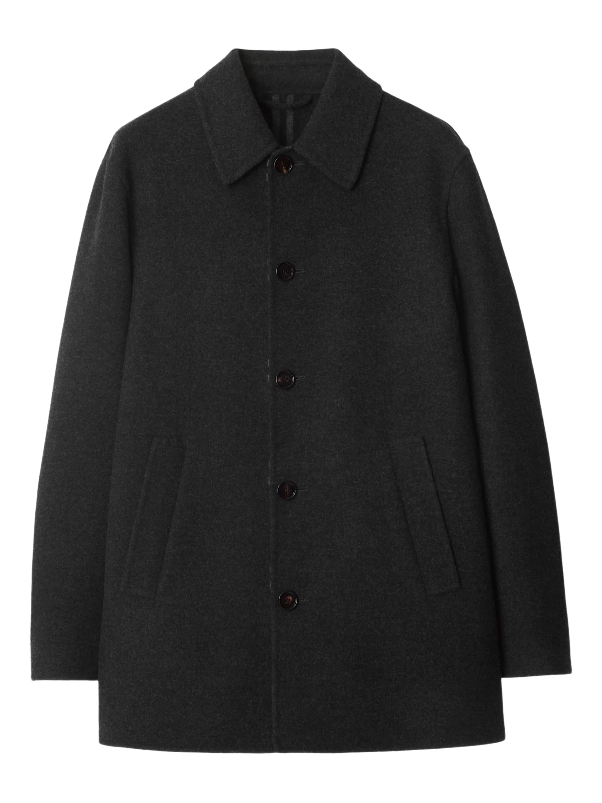 

Пальто на пуговицах Burberry, серый