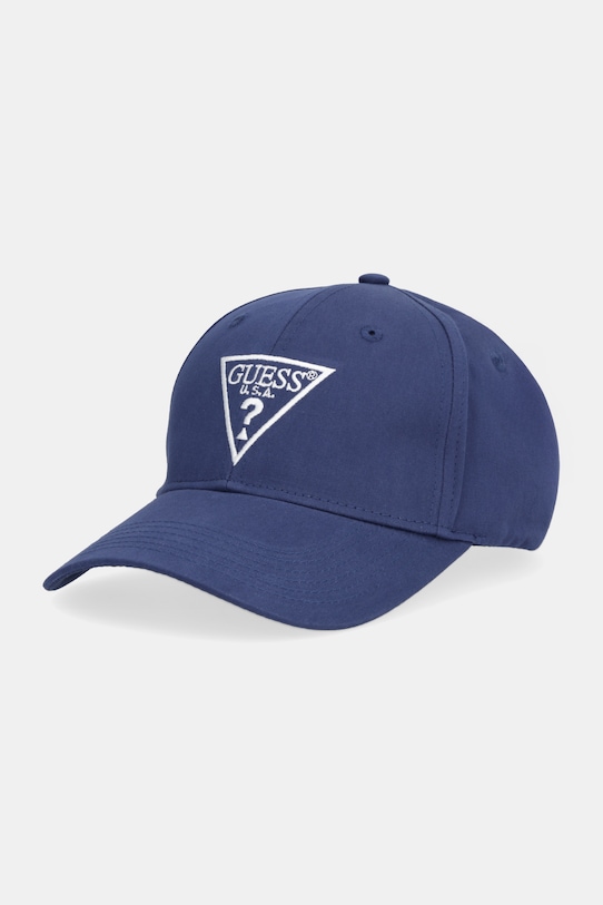 

Хлопковая бейсболка Guess, темно-синий