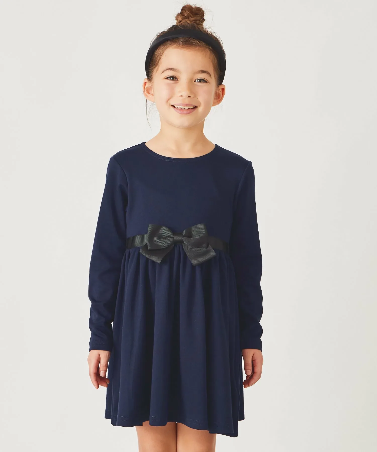 Формальное платье с длинными рукавами Ever Closet, Navy