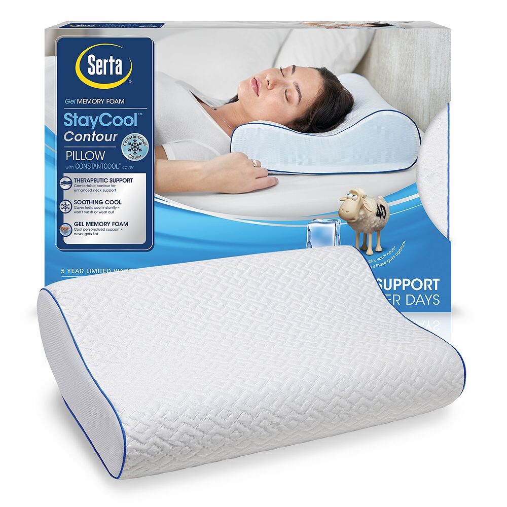 

Гелевая подушка для контуринга Serta Stay Cool с эффектом памяти, синий