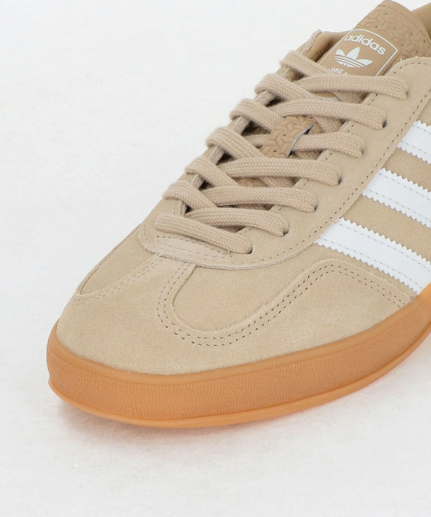 Мужские кроссовки из замши Gazelle Indoor adidas Originals бежевые — фото 3
