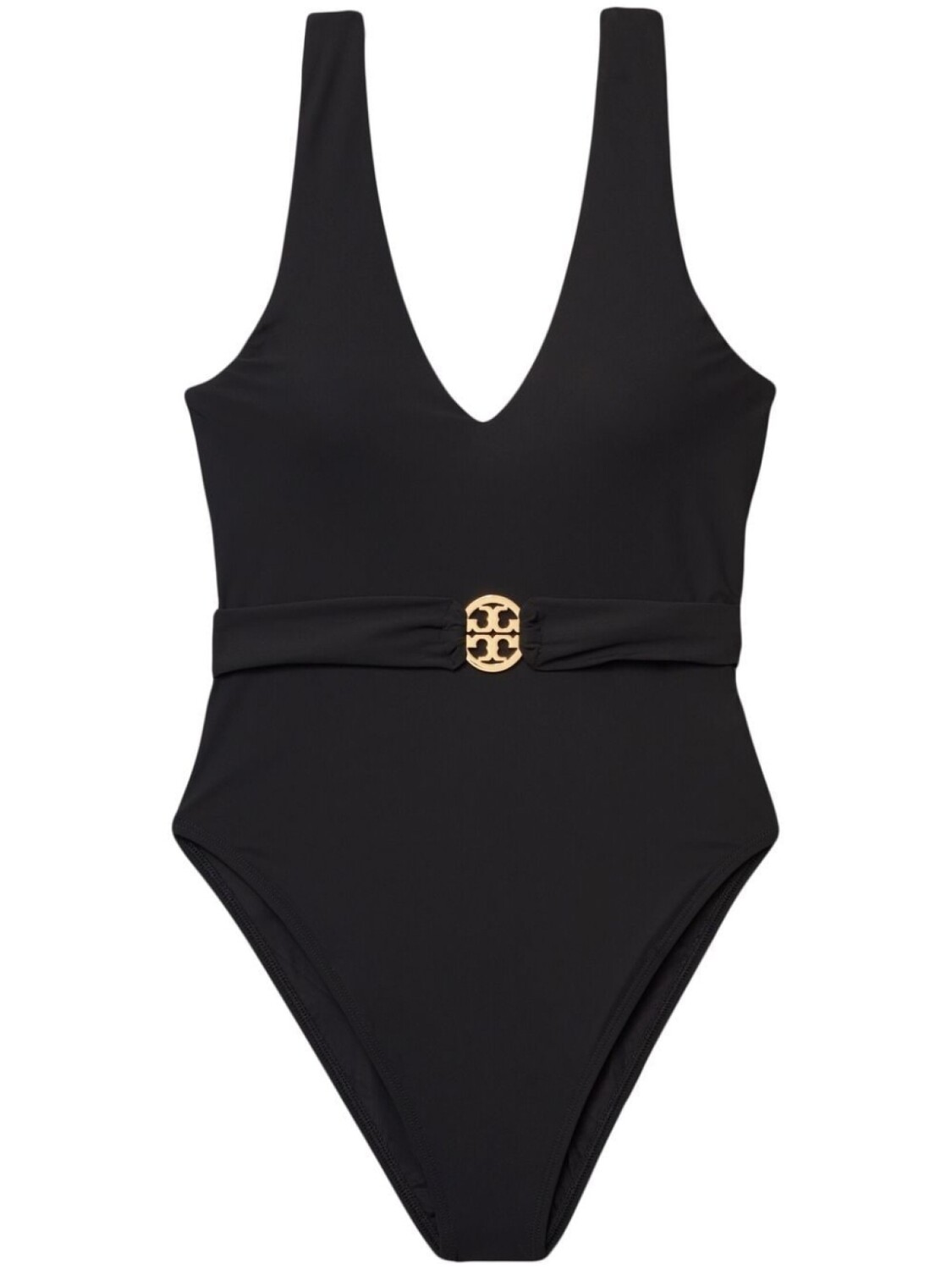 

Tory Burch купальник Miller с глубоким вырезом, черный