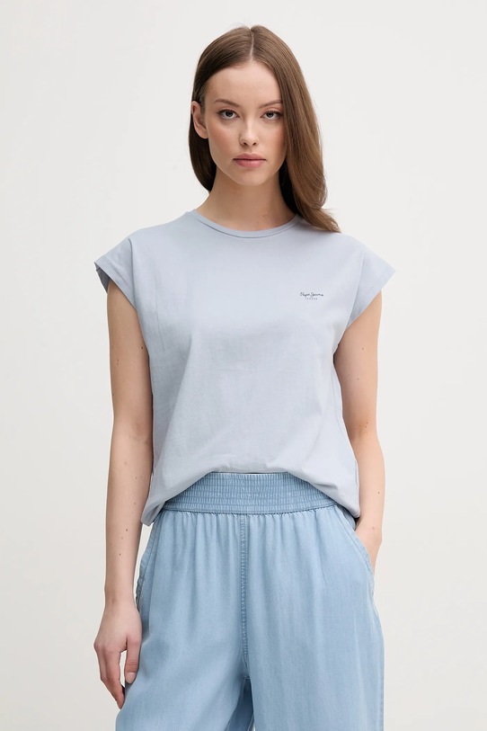 

Хлопковая футболка BLOOMA Pepe Jeans, синий