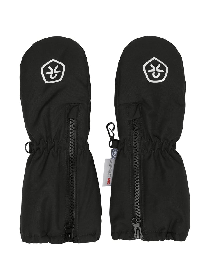 

Color Kids Длинные варежки с застежкой-молнией, черные