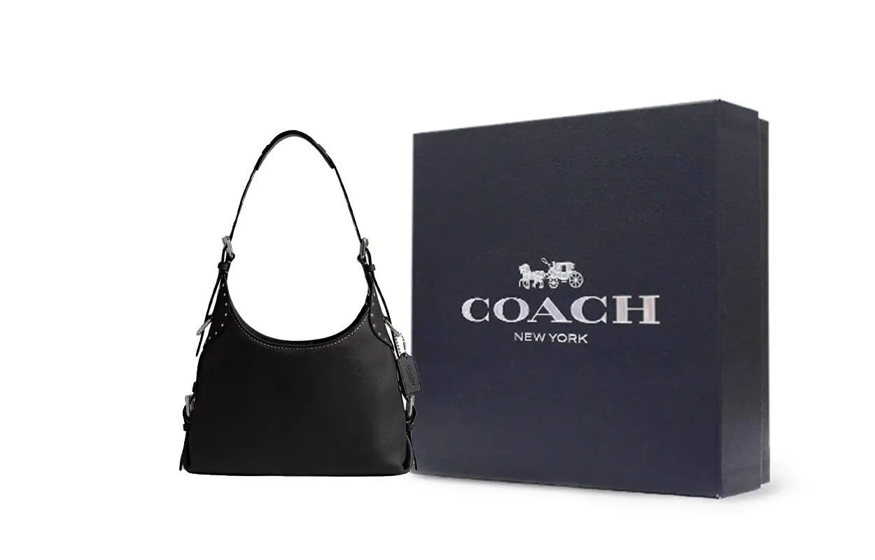 

COACH Кожаная сумка-хобо для зерна грузового типа