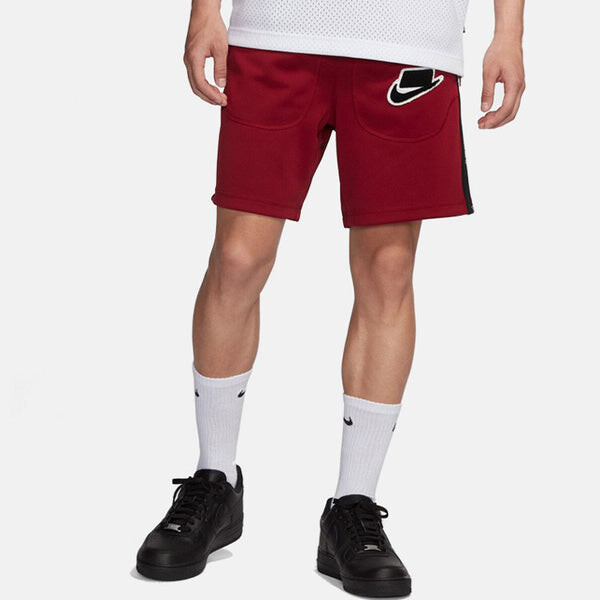 Шорты men's colorblock logo alphabet printing sports shorts red Nike, мультиколор — фото 4