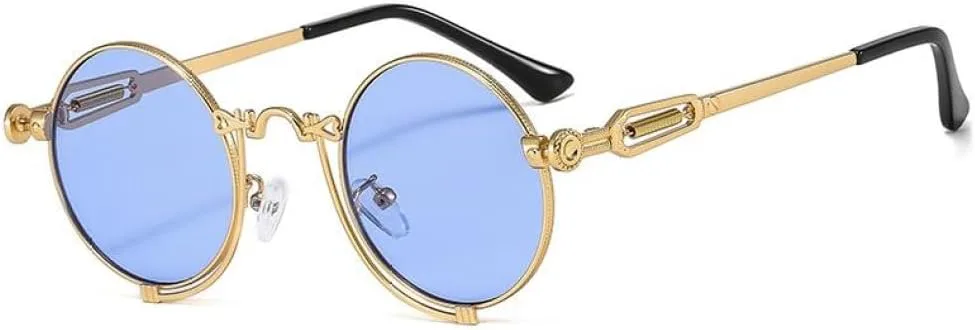 

Солнцезащитные очки LVTFCO Fashion Round для женщин и мужчин, с градиентными линзами, оправой из сплава с резьбой, роскошные винтажные солнцезащитные очки UV400, C7