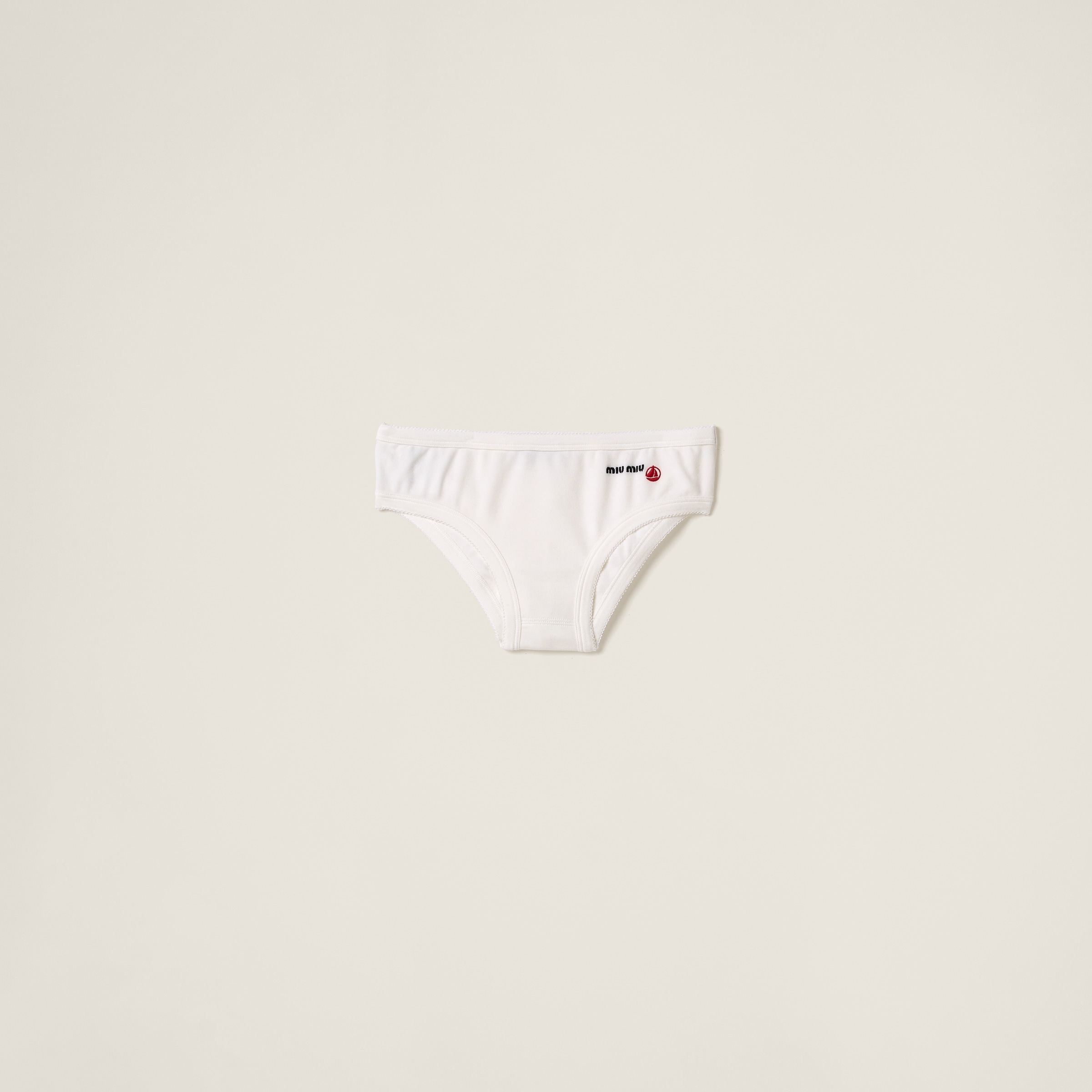 

Трусы из стрейчевого джерси petit bateau x miu miu MIU MIU, белый