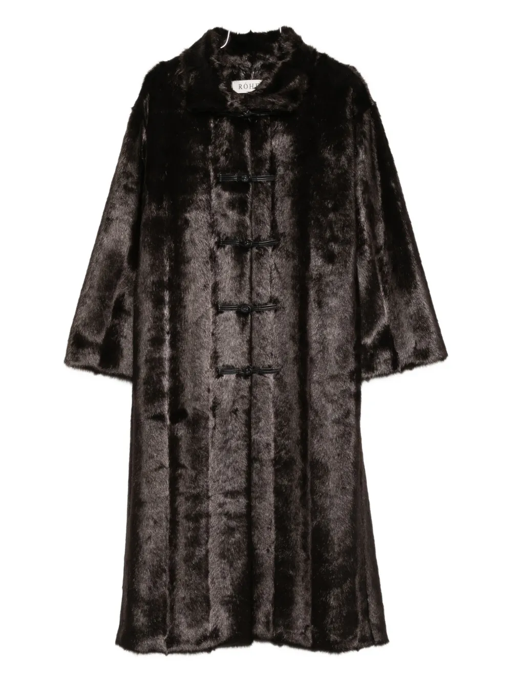 

Шуба из искусственного меха на пуговицах Róhe, коричневый