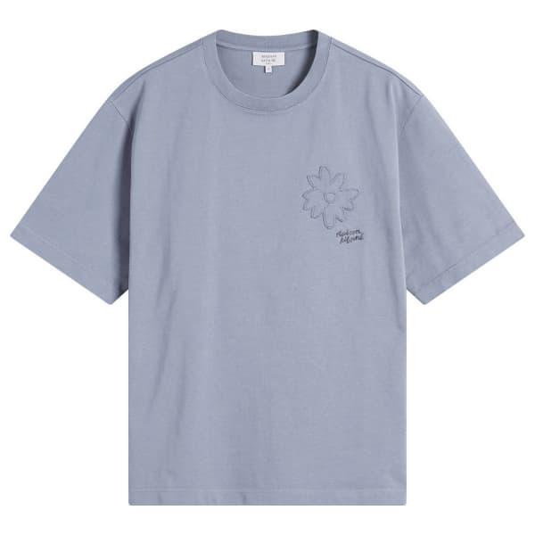 

Футболка большого размера с ромашками от Maison kitsune Maison Kitsuné, серый