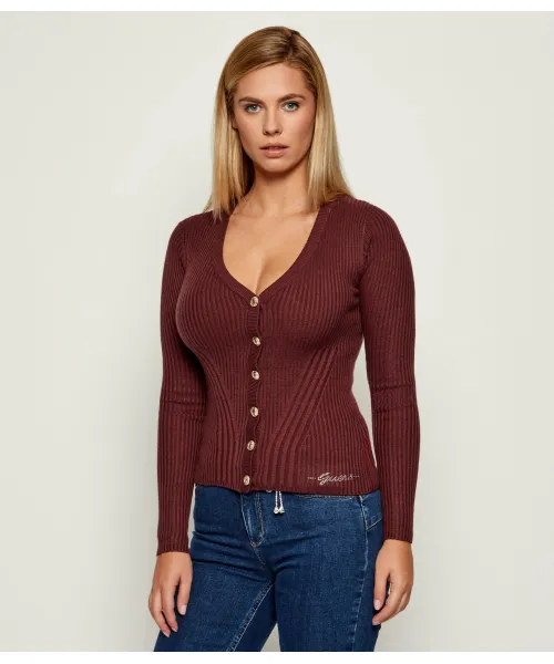 

Кардиган Джулия Slim fit Guess Jeans, красный