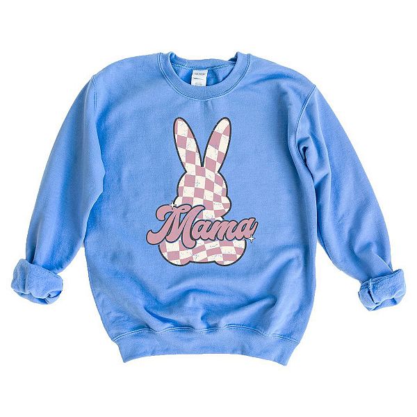 

Свитшот Checkered bunny mama Simply Sage Market, Carolina Blue