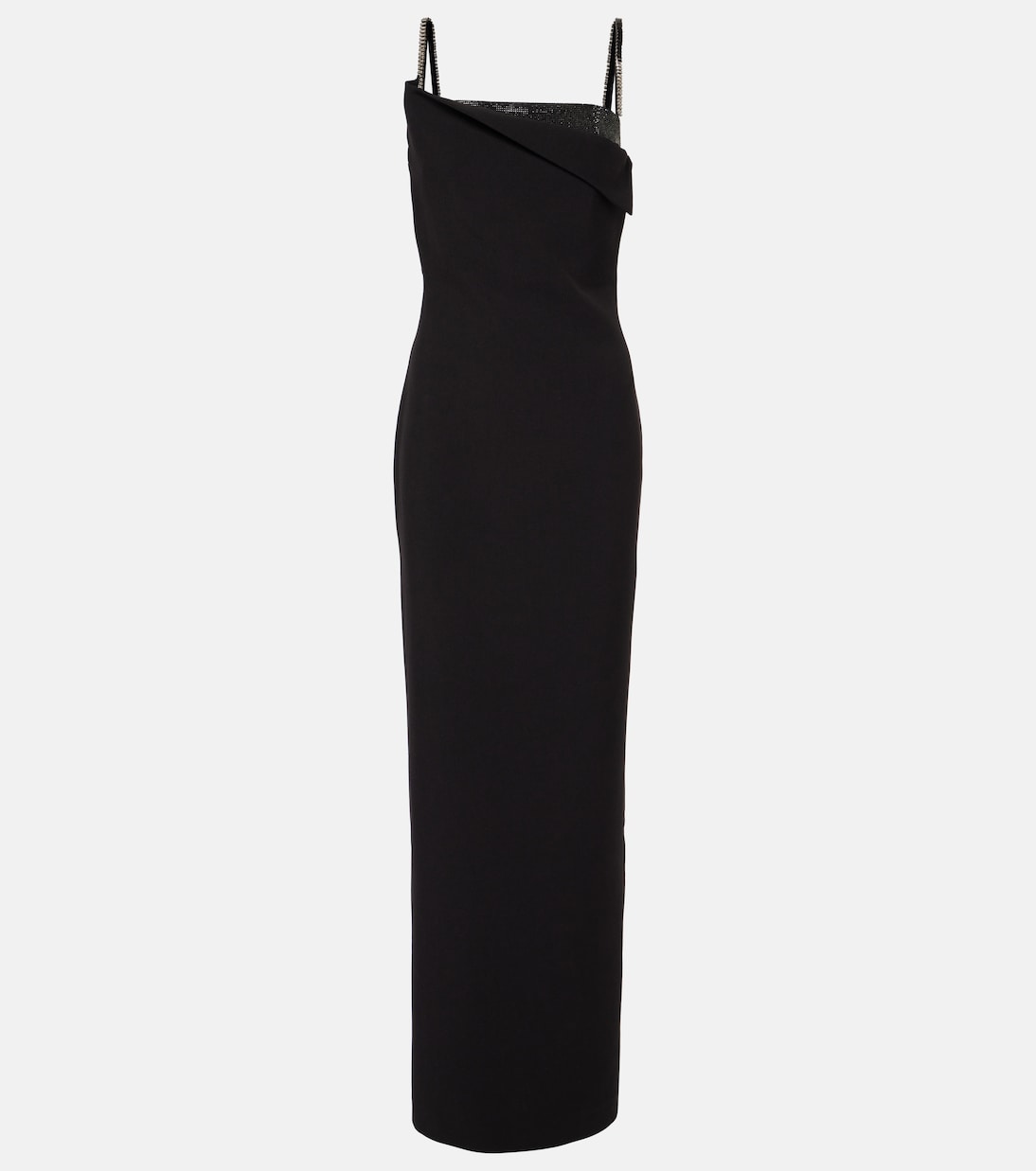 

Украшенное креповое платье Roland Mouret, черный