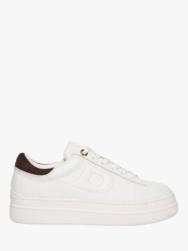 Eden Leather Chunky Trainers Dune London, White