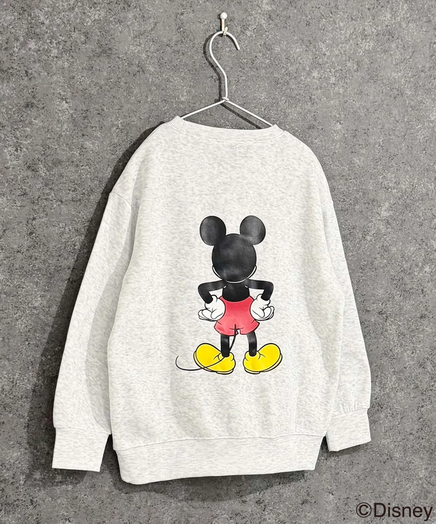 【Disney】MICKEY Толстовка оверсайз с флисовой подкладкой в виде Микки Мауса