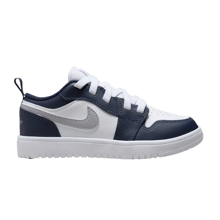 

Кроссовки Air Jordan 1 Low ALT PS, цвет Midnight Navy Wolf Grey