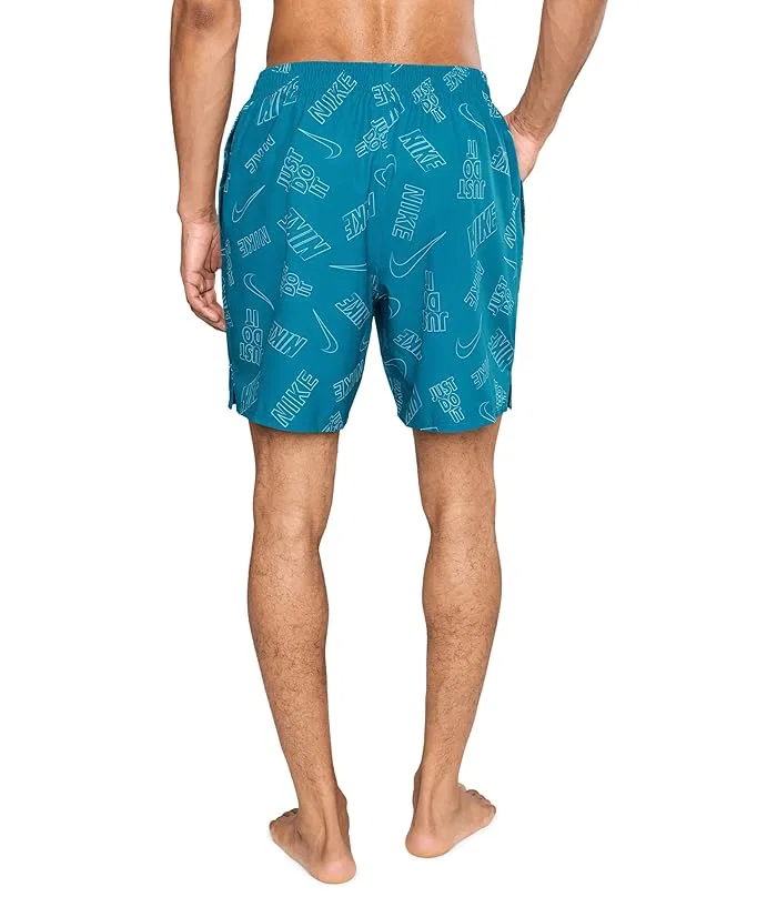 Плавки Nike Breaker Multi Print 7" Volley, Green Abyss — фото 4