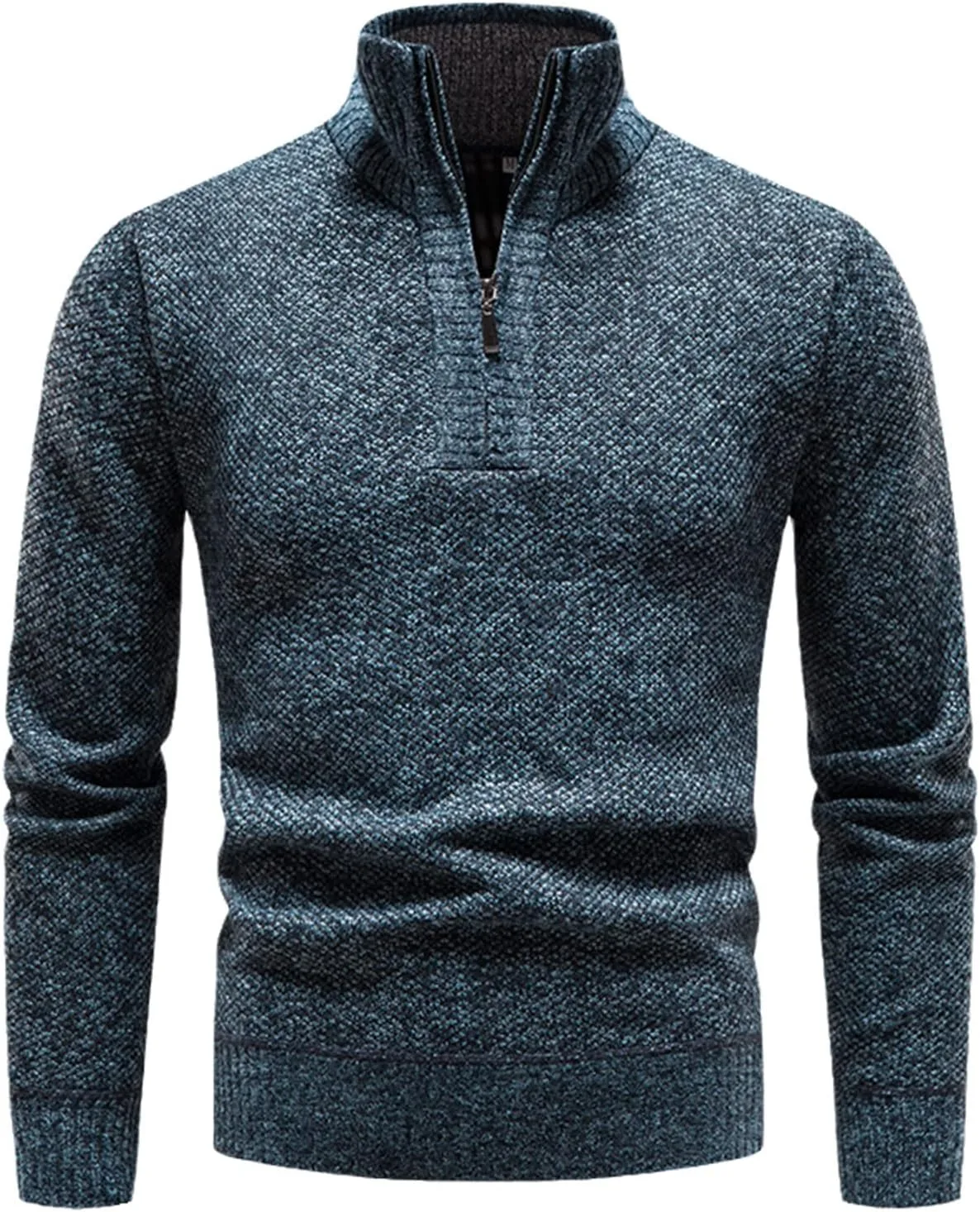 

Мужской тонкий свитер с полузастежкой Kelsiop