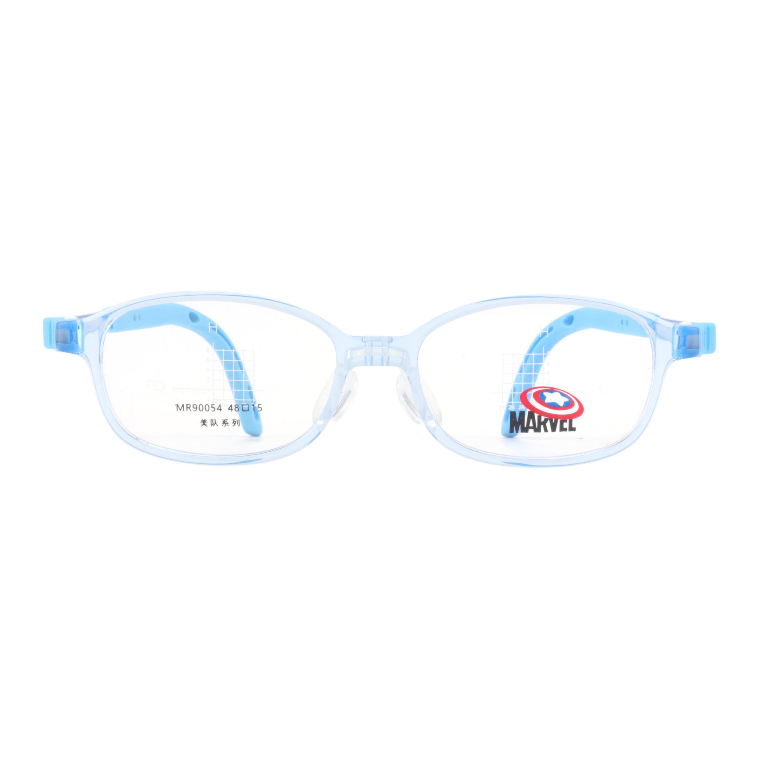 

MARVEL Квадратная оправа для очков детская, Transparent Blue C061