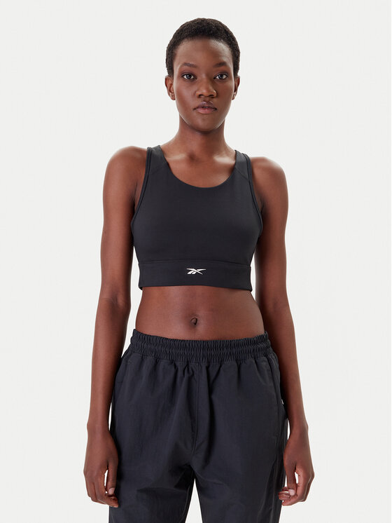 

Спортивный бюстгальтер ID 100075420 Reebok, черный