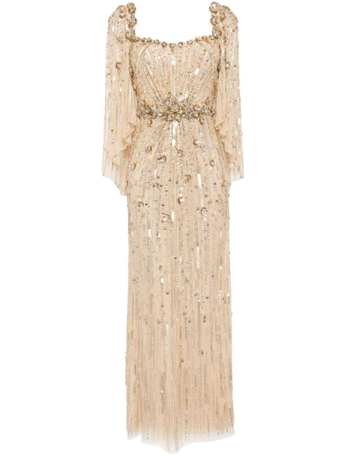 

Jenny Packham платье Brightstar с кристаллами, золотистый