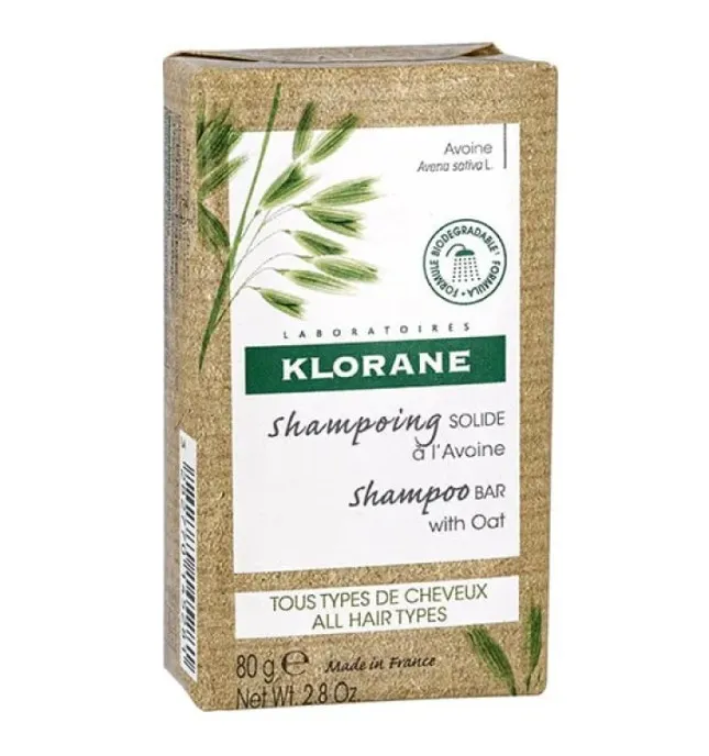 

Klorane Ultra Delicate Oat Solid Shampoo 80 г для всех типов волос