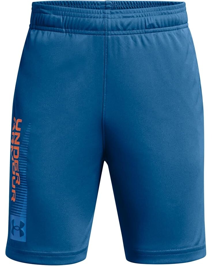 

Шорты Under Armour Kids Tech Wordmark Shorts, цвет Photon Blue/Viral Blue