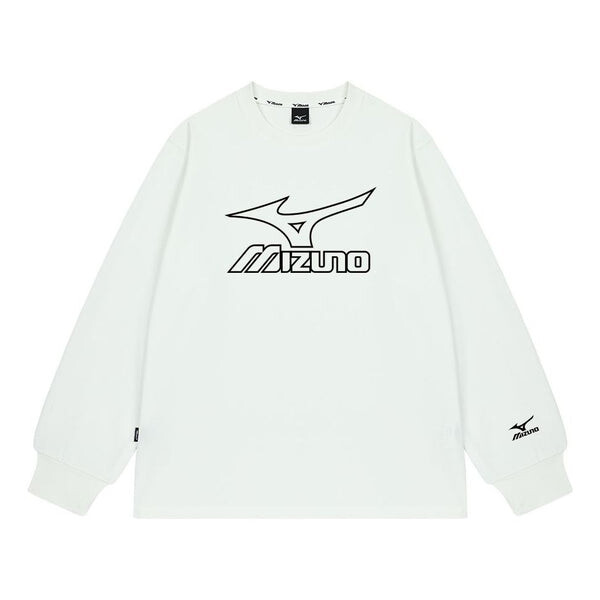 

Футболка logo graphic long sleeve t-shirt 'white' Mizuno, белый