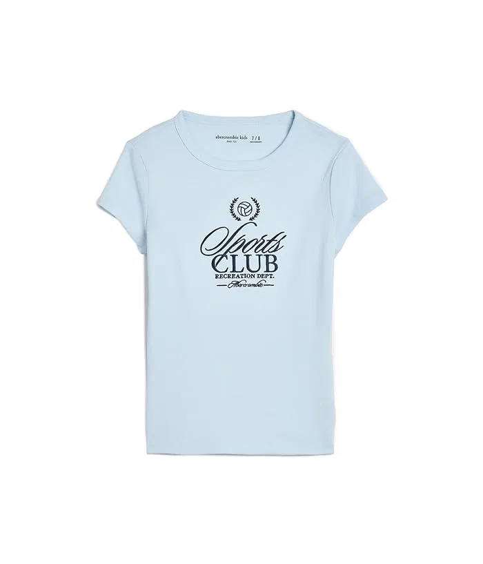 Футболка Sports Club Baby Tee abercrombie kids, Ice Water