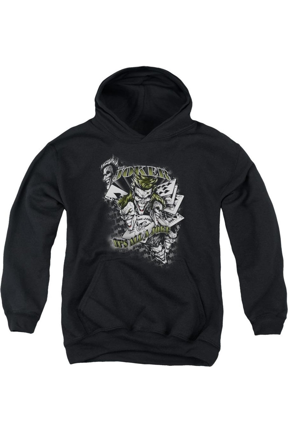 

Батмен: Все шутка худи с капюшоном для молодежи Gildan, черный