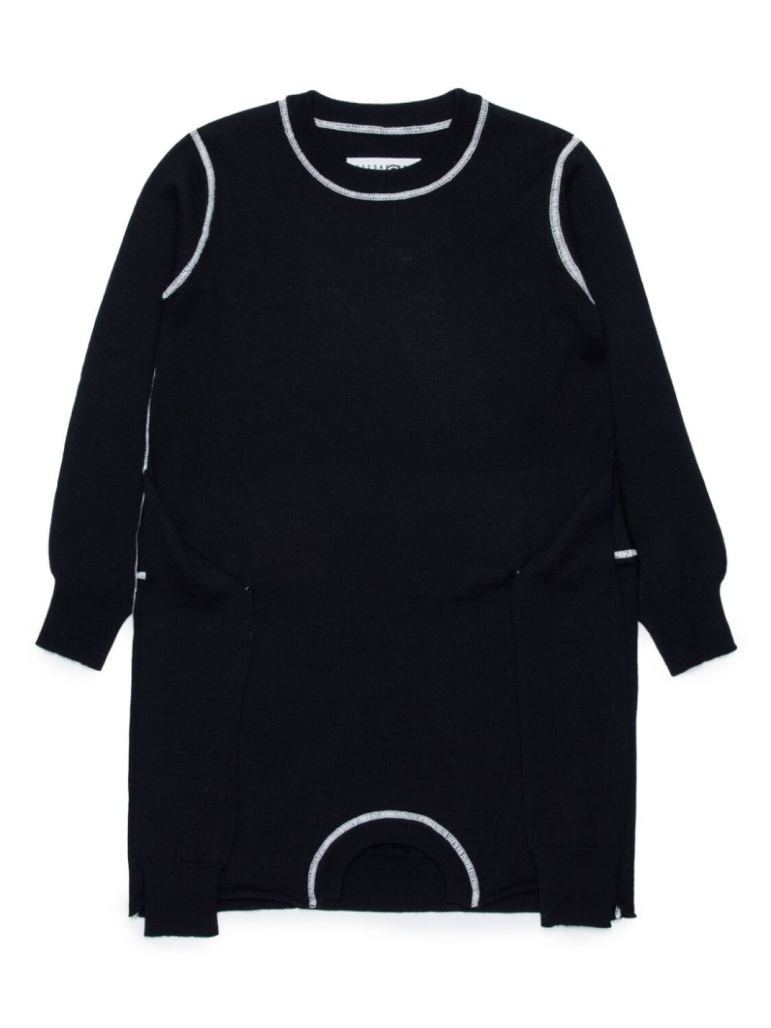 

MM6 Maison Margiela Kids платье в стиле деконструкции, черный