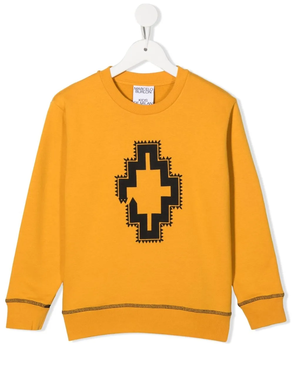 

Толстовка с логотипом Marcelo Burlon County Of Milan Kids, желтый
