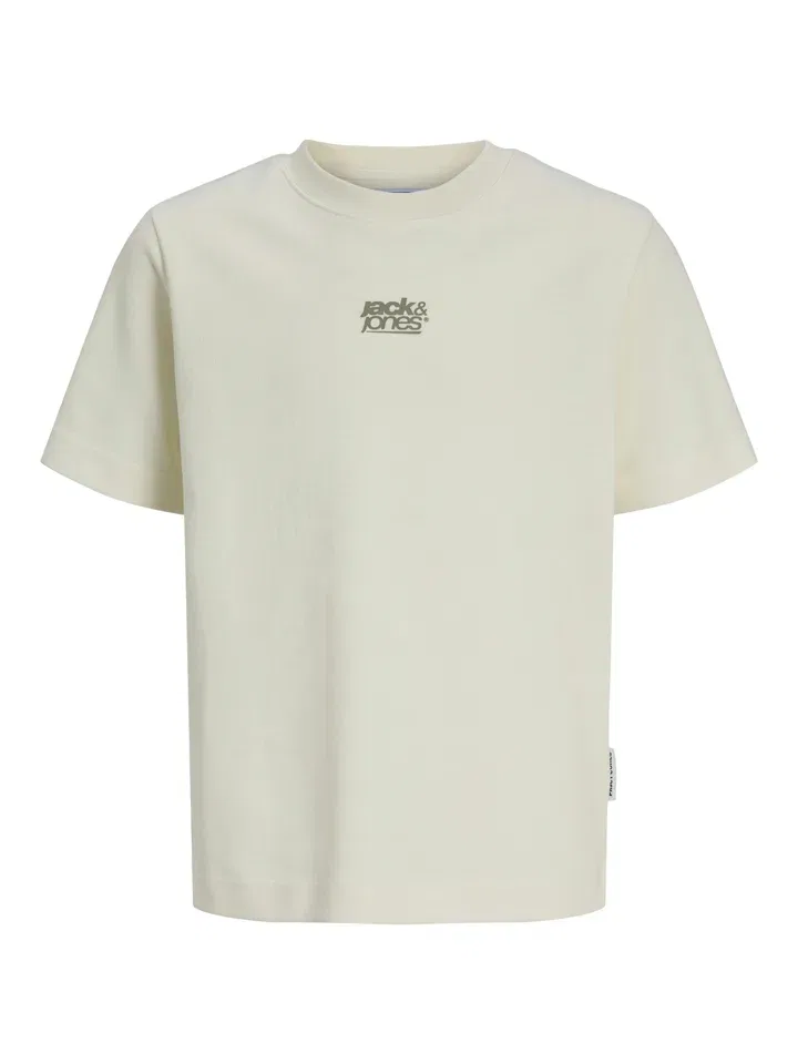 Футболка с принтом, JACK & JONES Junior, кремовый — фото 2