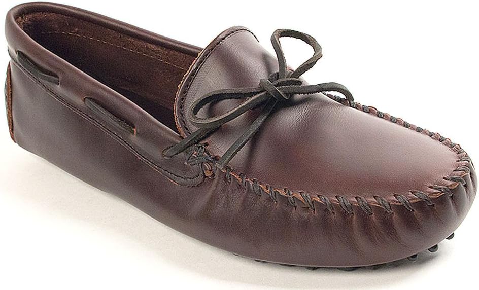 

Мокасины для мужчин Minnetonka из оригинальной телячьей кожи для вождения, темно-коричневый